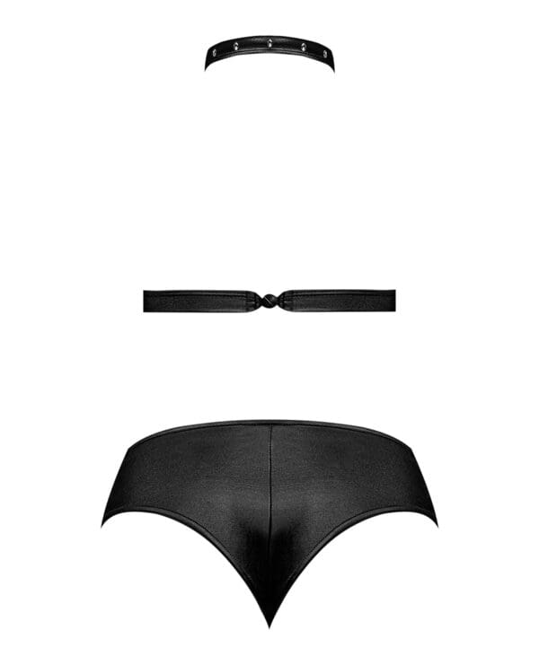 Lust Juno Top w/Velcro Choker Neck & Mini Short Black  L/XL - Image 5