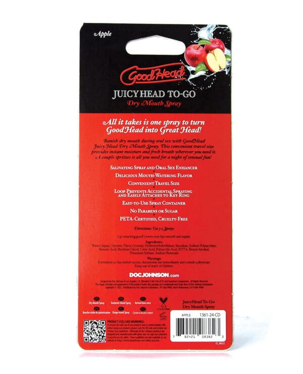 GoodHead Juicy Head Dry Mouth Spray To Go - .30 oz Apple - Image 4