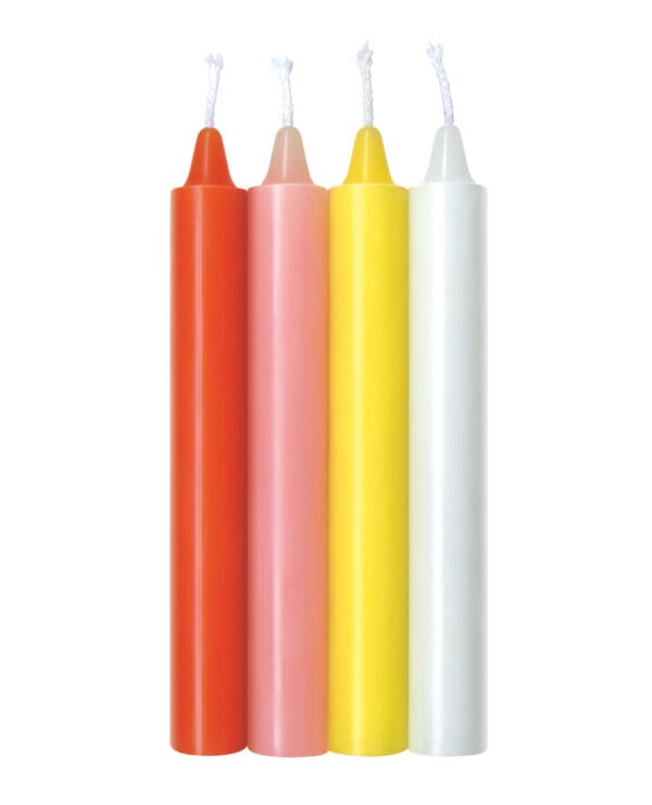 The 9's Make Me Melt Sensual Warm Drip Candles - Pastel Pack of 4 - Image 2