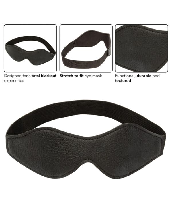 Nocturnal Collection Stretch to Fit Eye Mask - Black - Image 3