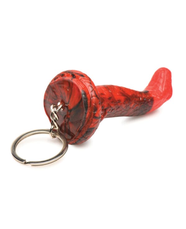 Creature Cocks King Cobra Silicone Key Chain - Black/Red - Image 4