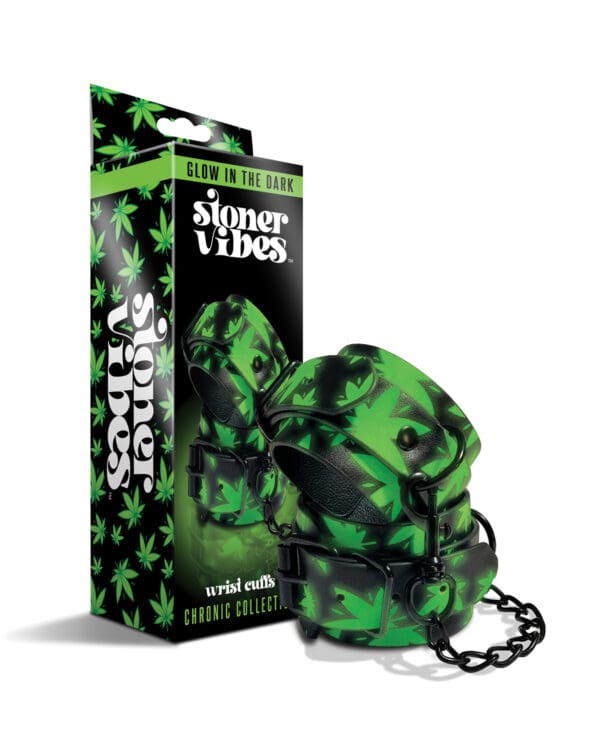 Stoner Vibes Glow in the Dark Wrist Cuffs - Image 5