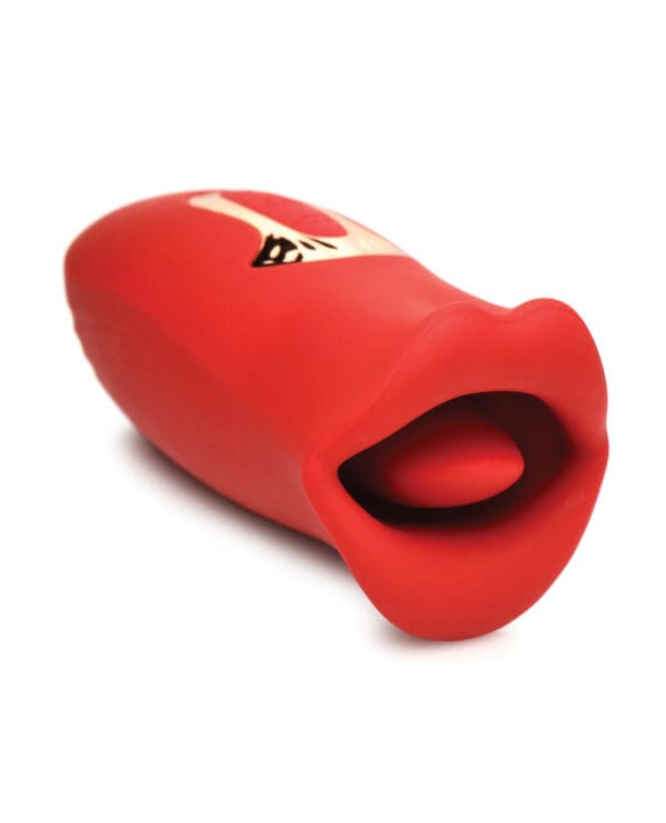 Shegasm Lickgasm Kiss + Tell Silicone Kissing & Vibrating Clitoral Stimulator - Red - Image 2