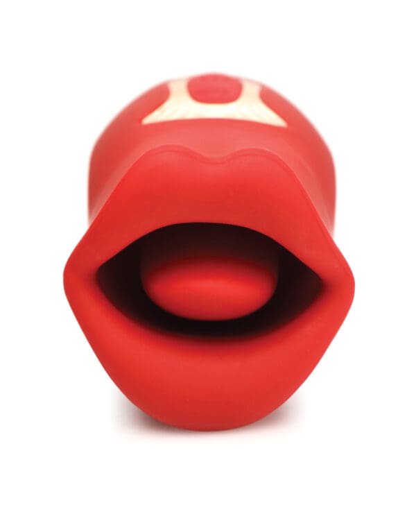 Shegasm Lickgasm Kiss + Tell Silicone Kissing & Vibrating Clitoral Stimulator - Red - Image 3