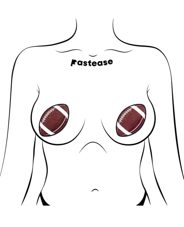 Pastease Premium Sparkly Football - Brown O/S - Image 3
