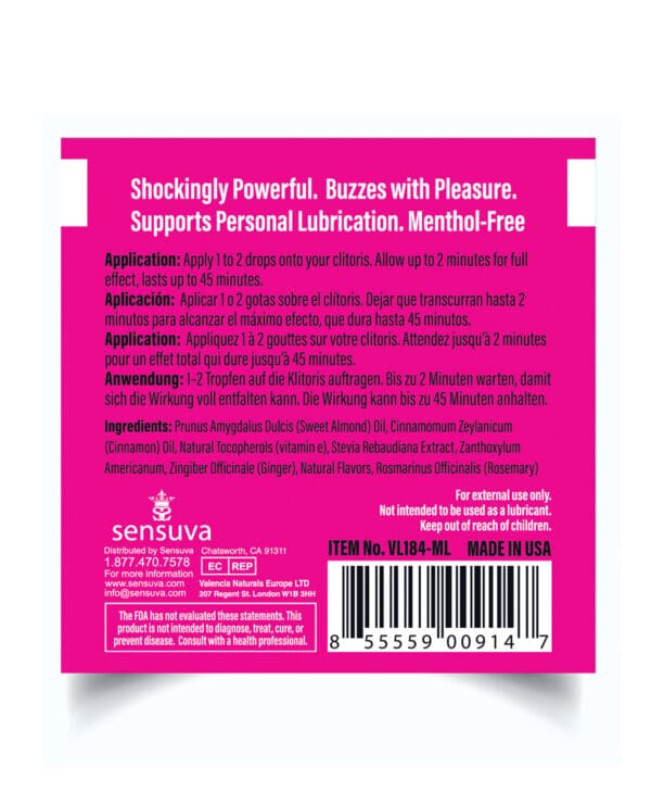ON Original Arousal Oil Ampoule Packet - Image 2
