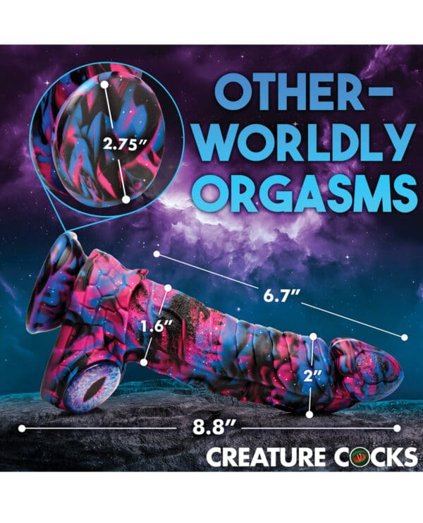 Creature Cocks Alienoid Silicone Dildo - Multi Color - Image 5