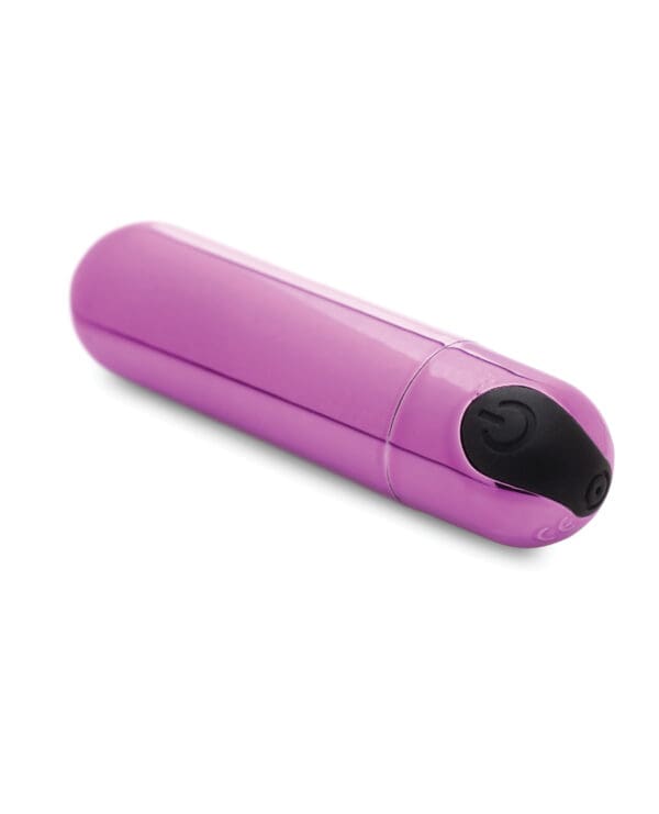 Bang! 10X Rechargeable Vibrating Metallic Bullet - Purple - Image 2
