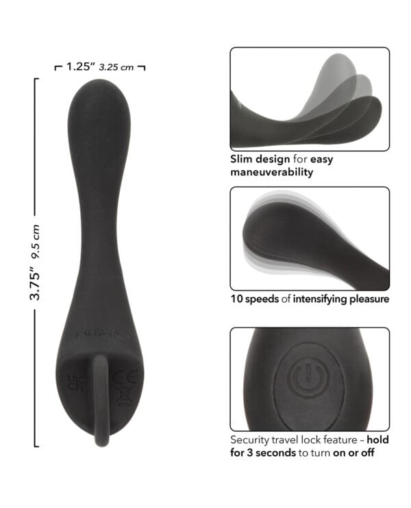 Dr. Joel Kaplan Rechargeable Prostate Locator - Black - Image 5