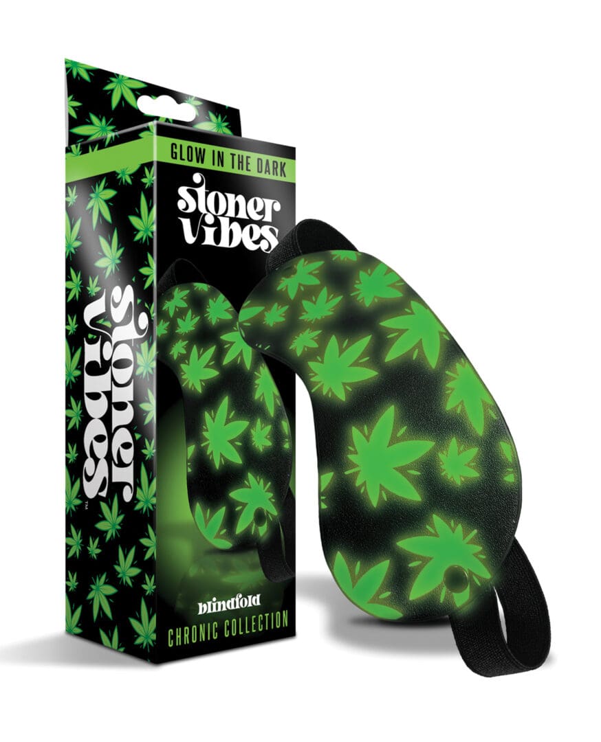 Stoner Vibes Glow in the Dark Blindfold