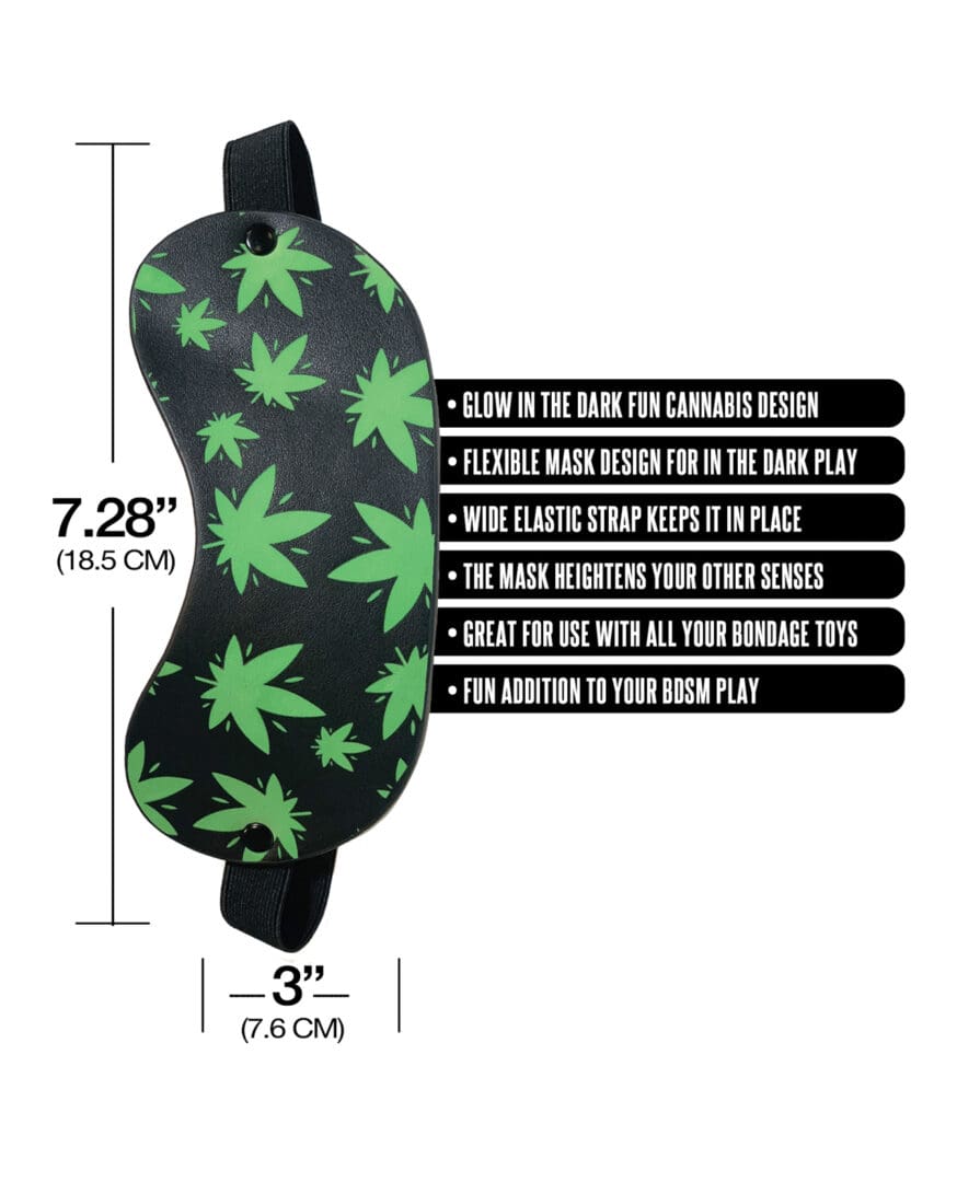Stoner Vibes Glow in the Dark Blindfold - Image 4