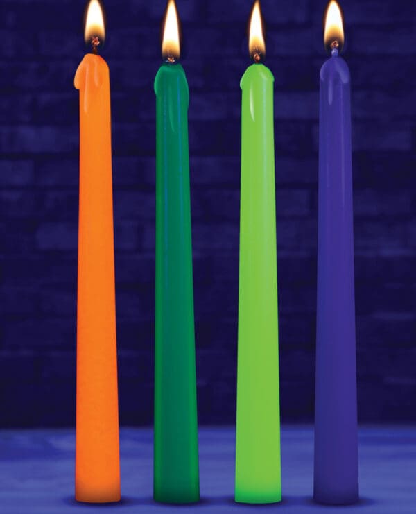Master Series - Glow Wax UV Blacklight Reactive Drip Candles Set of 4 - Image 4