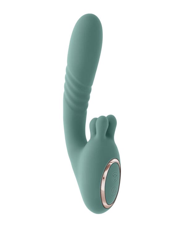 Evolved Thrust into Ecstasy Thrusting Rabbit Vibrator - Mint - Image 2
