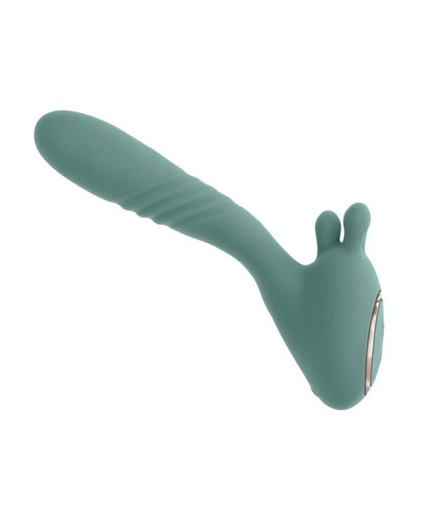 Evolved Thrust into Ecstasy Thrusting Rabbit Vibrator - Mint - Image 4