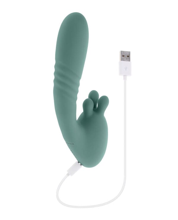 Evolved Thrust into Ecstasy Thrusting Rabbit Vibrator - Mint - Image 5