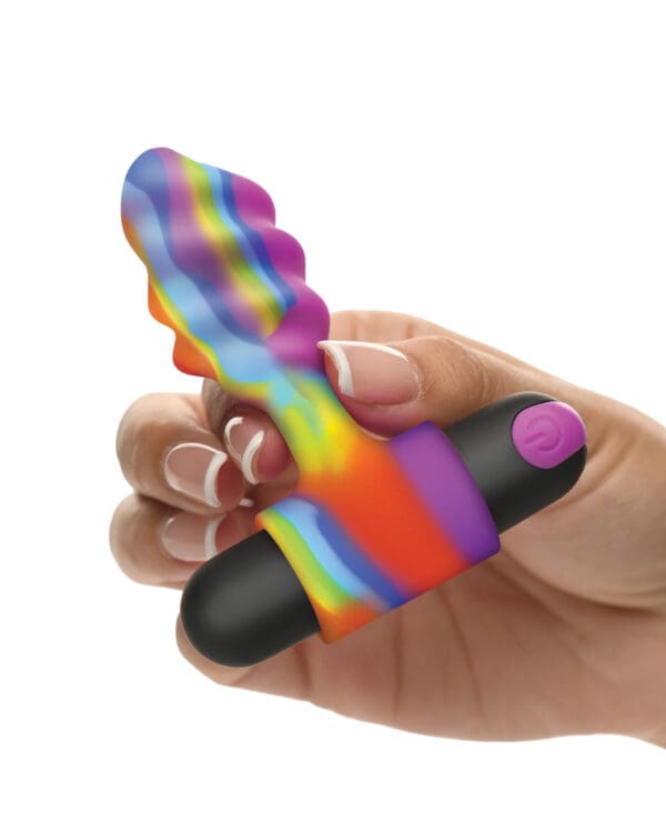 Bang! Vibrating Rainbow Butt Plug - Image 4