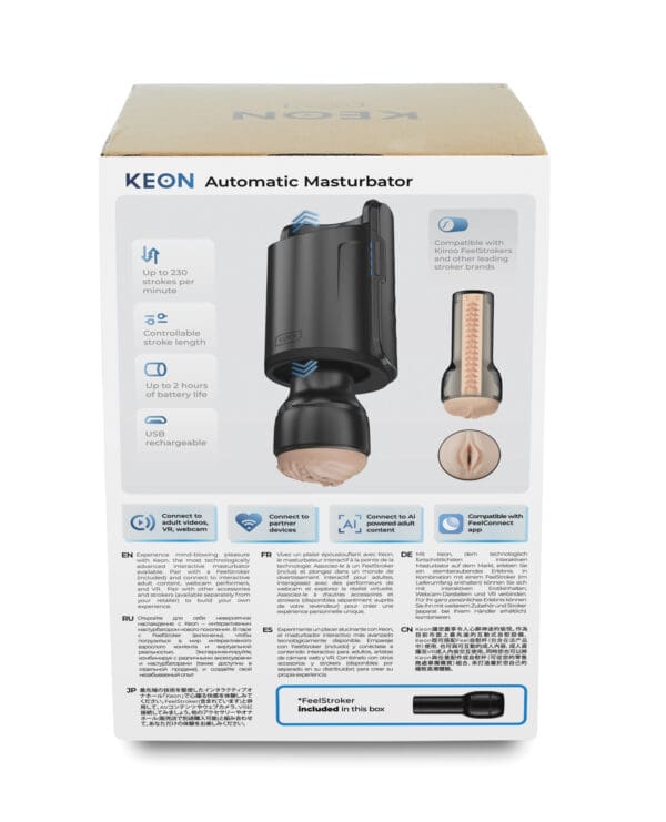 Kiiroo Keon New Box Combo Set w/Stroker - Black - Image 3