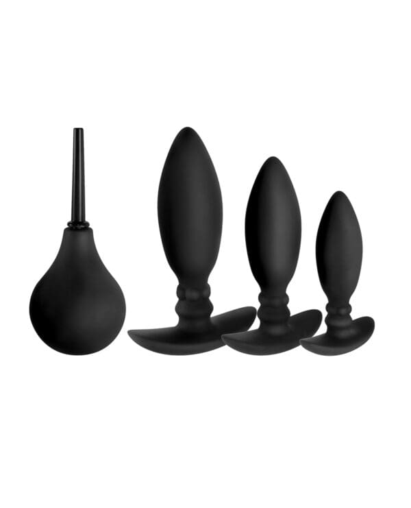 Ass-sation 3-in-1 Training Kit Douche Included - Black - Image 2