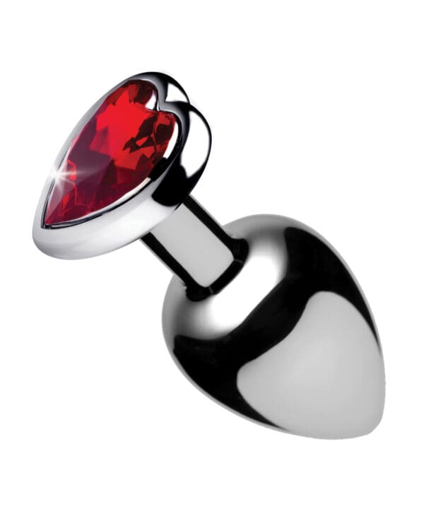 Booty Sparks Red Heart Gem - Medium Anal Plug - Image 2