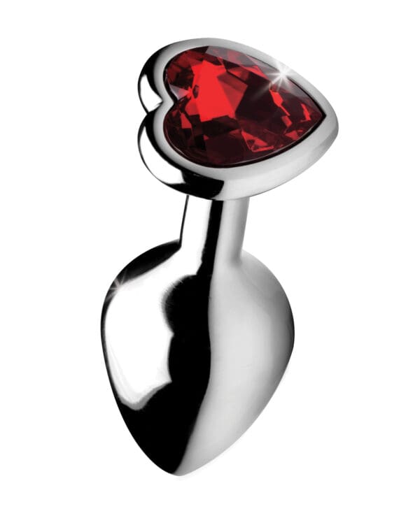 Booty Sparks Red Heart Gem - Medium Anal Plug - Image 3
