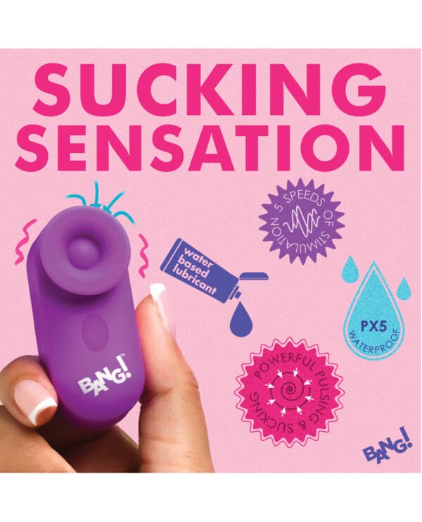 Bang! Mini Clitoral Stimulator - Purple - Image 5