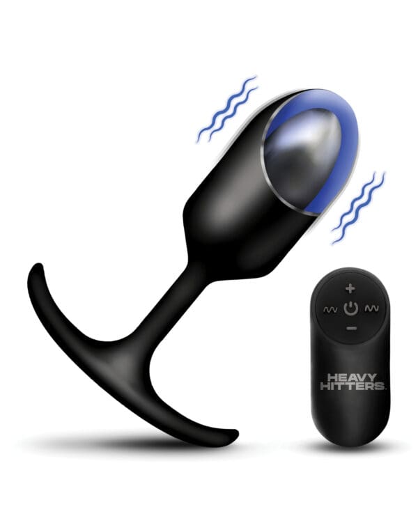 Heavy Hitters - Vibrating Weighted Silicone Anal Plug - Extra Large - Image 5