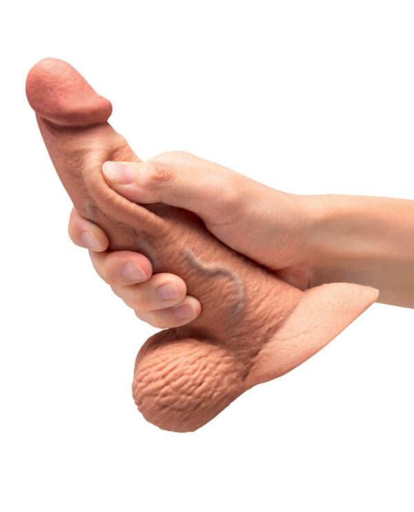 b-Vibe Slipskin 6.5" Curvy - Mocha - Image 5