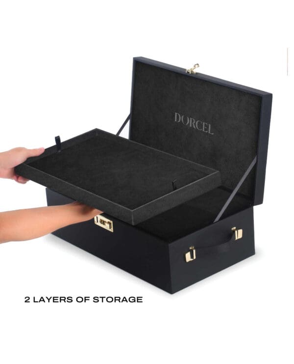 Dorcel Le Coffret Prestige Edition Built-in Combination Lock Storage Box  - Black - Image 3