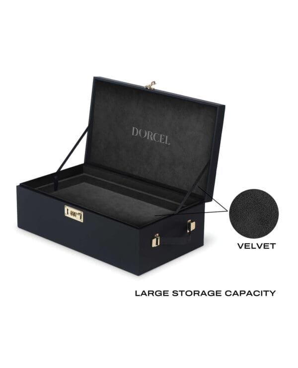 Dorcel Le Coffret Prestige Edition Built-in Combination Lock Storage Box  - Black - Image 5