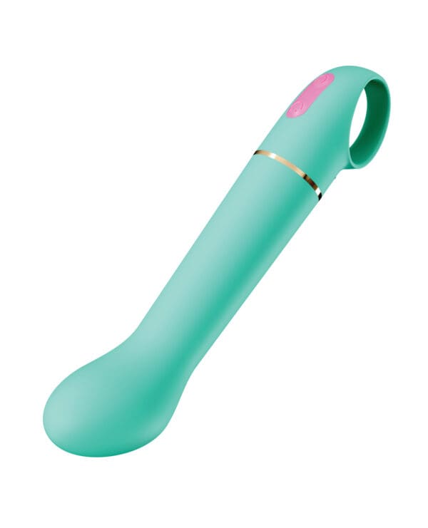Aria - Flirty AF 2.0 - Rechargeable Vibe - Teal - Image 3