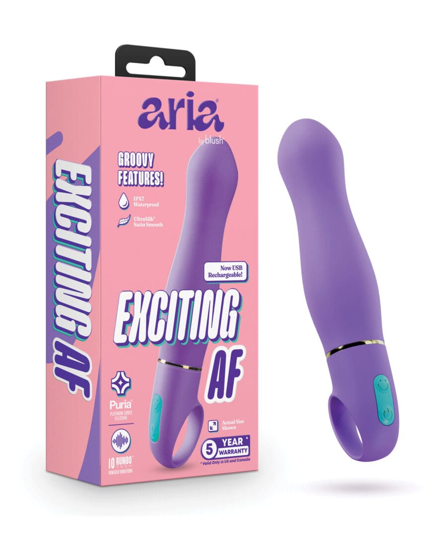Aria - Exciting AF 2.0 - Rechargeable Vibe - Indigo