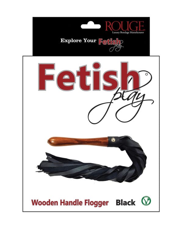 Rouge Fetish Play Vegan Flogger - Black - Image 4