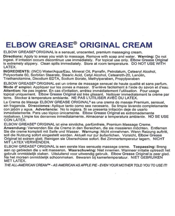 Elbow Grease Original Cream - 1 oz - Image 2