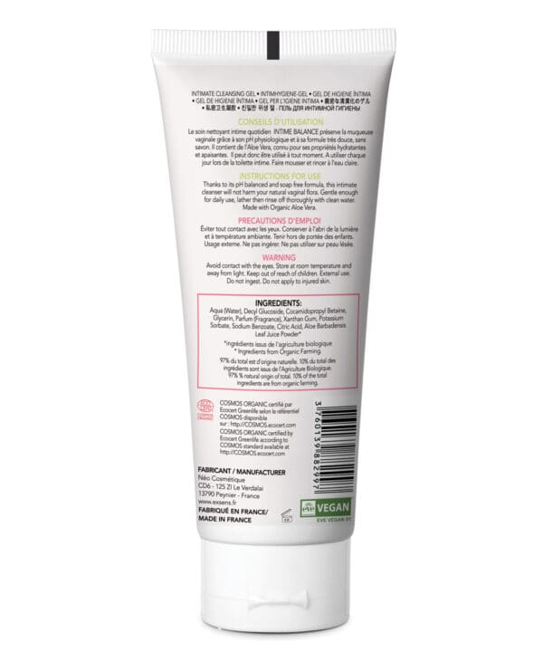EXSENS of Paris Intime Intimate Balance Cleansing Gel - 3.4 oz - Image 2