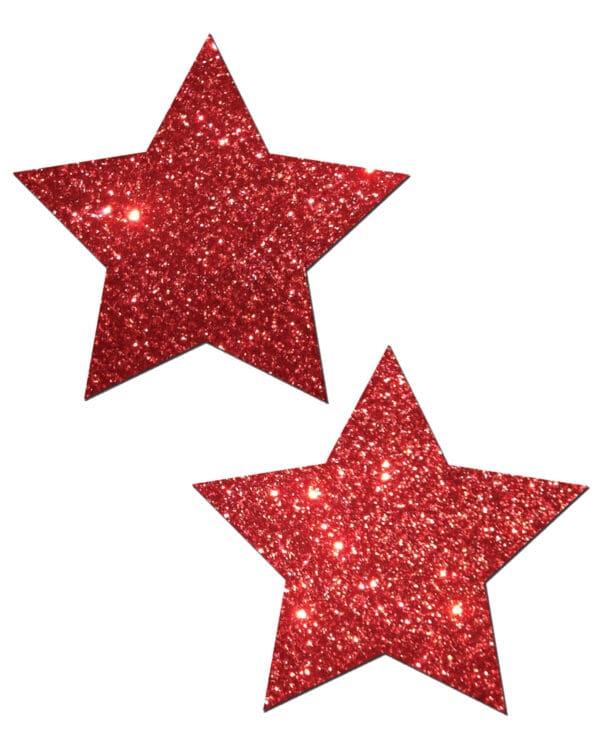Pastease Premium Glitter Star - Red O/S - Image 2