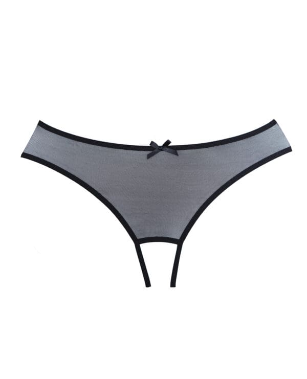 Adore Wild Nite Mesh Open Back Panty Black O/S - Image 3