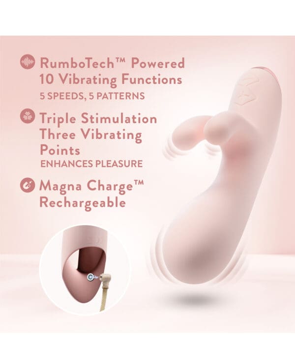 Blush Elora Rabbit Vibrator - Pink - Image 5