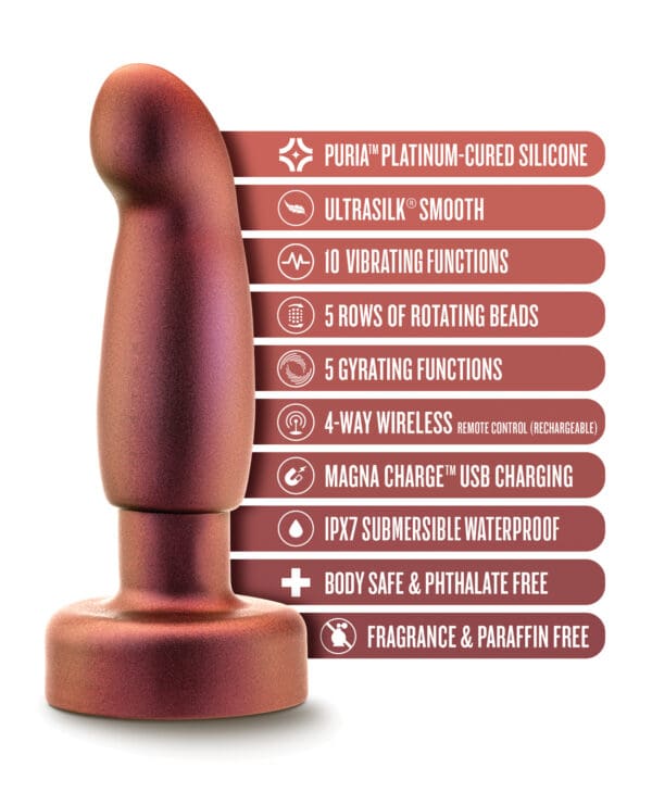 Blush Anal Adventures Matrix Bionic Plug - Cosmic Copper - Image 5