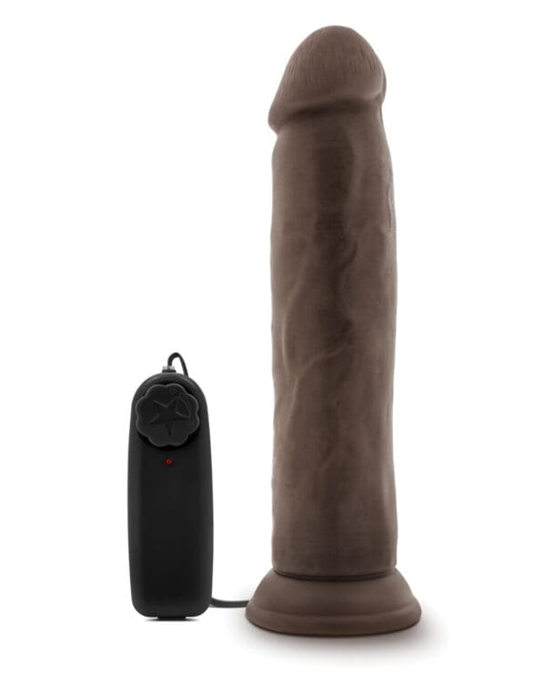 Blush Dr. Skin Dr. Throb 9.5" Cock w/Suction Cup - Chocolate - Image 2