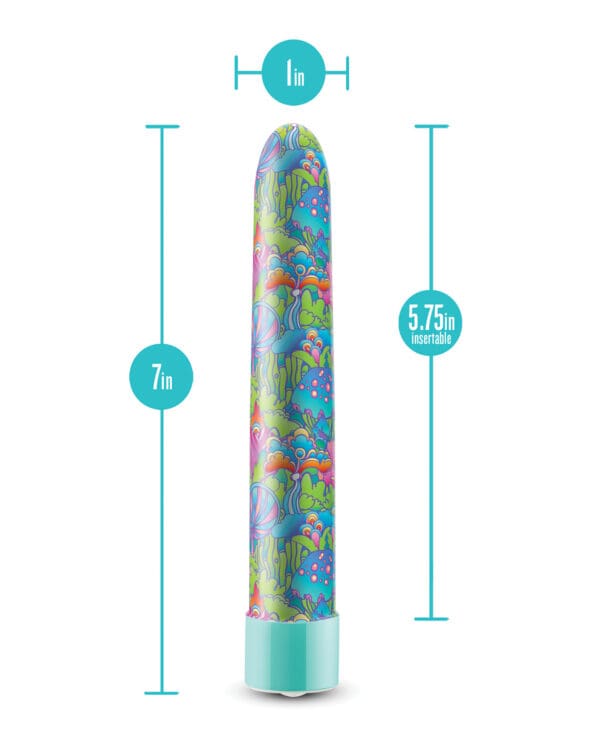 Blush Limited Addiction Utopia 7" Rechargeable Vibe - Aqua - Image 3