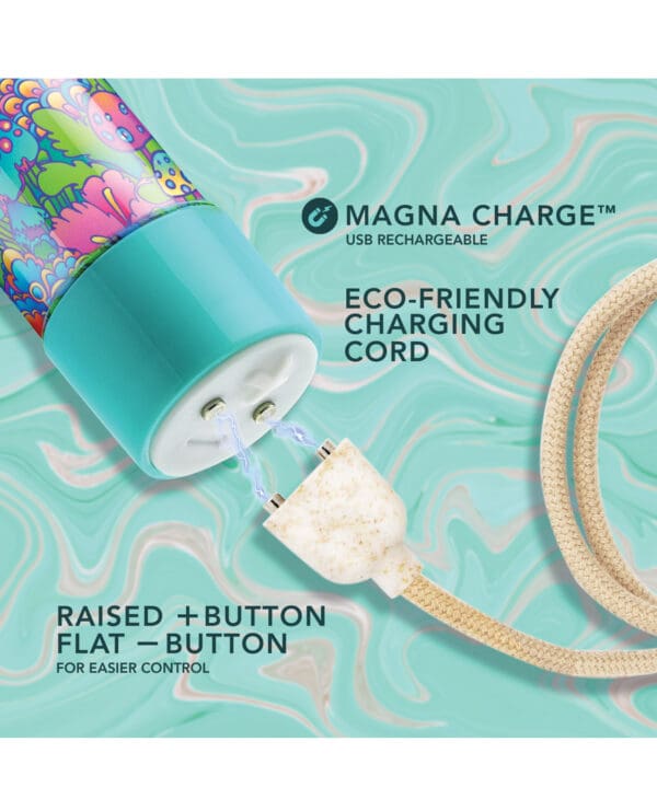 Blush Limited Addiction Utopia 7" Rechargeable Vibe - Aqua - Image 4