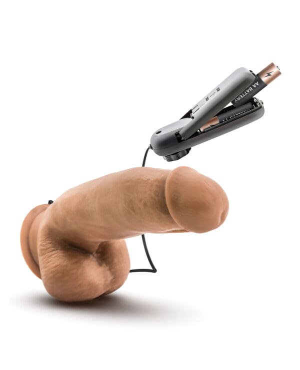 Blush Coverboy MMA Fighter 7" Vibrating Realistic Cock - Mocha - Image 4