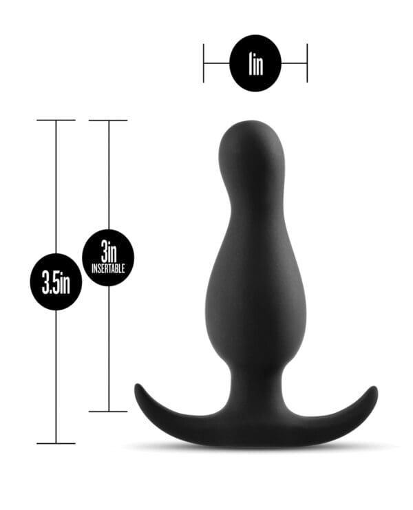 Blush Anal Adventures Curve Plug - Black - Image 4