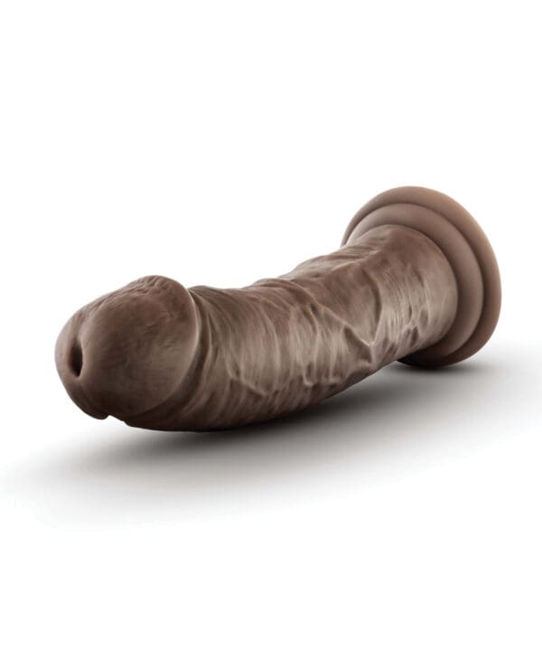 Blush Dr. Skin Plus 8" Posable Dildo - Chocolate - Image 3