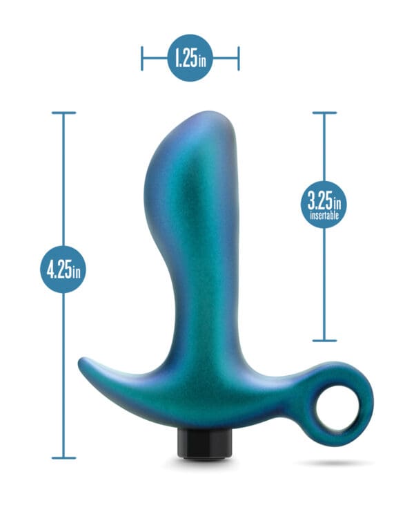 Blush Anal Adventures Matrix Teleportation Plug - Lunar Blue - Image 4