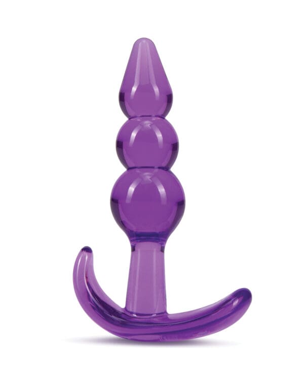Blush B Yours Triple Bead Anal Plug - Purple - Image 2