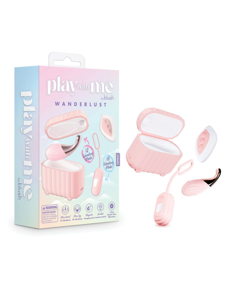 Blush Play With Me Wanderlust 4 Piece Vibrator Set - Pink