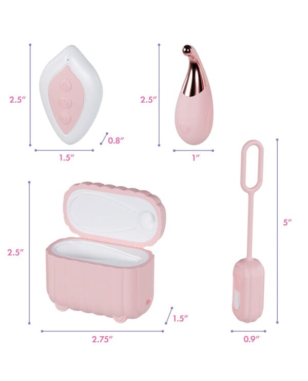 Blush Play With Me Wanderlust 4 Piece Vibrator Set - Pink - Image 4
