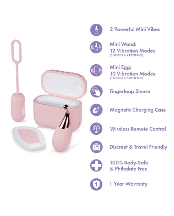 Blush Play With Me Wanderlust 4 Piece Vibrator Set - Pink - Image 5