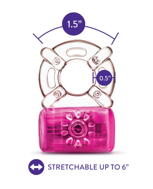Blush Play With Me - Pleaser Rechargeable C-Ring - Pink - Image 4